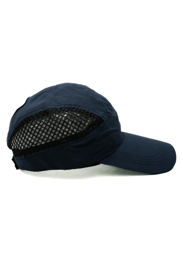 Daiso Running Cap – Blue, Quick-Dry Cap for Jogging & Training - Image 1